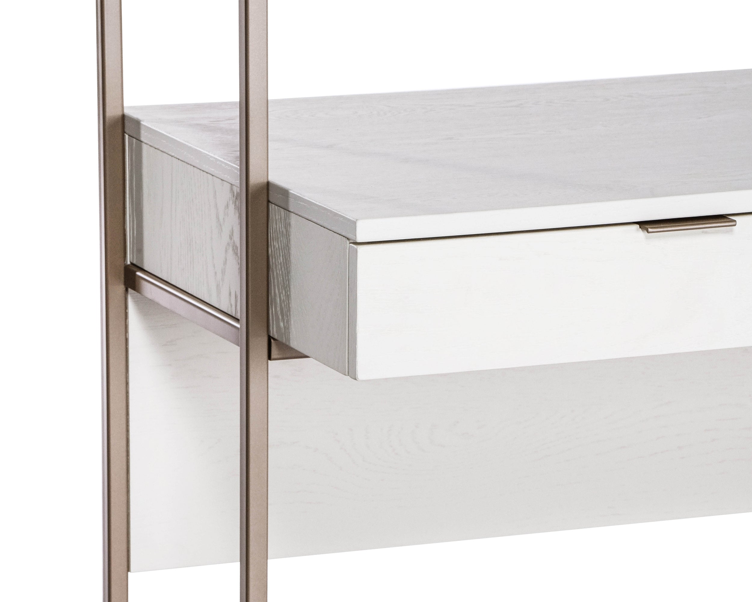 Ambrose Modular Wall Desk - Champagne Gold  Cream