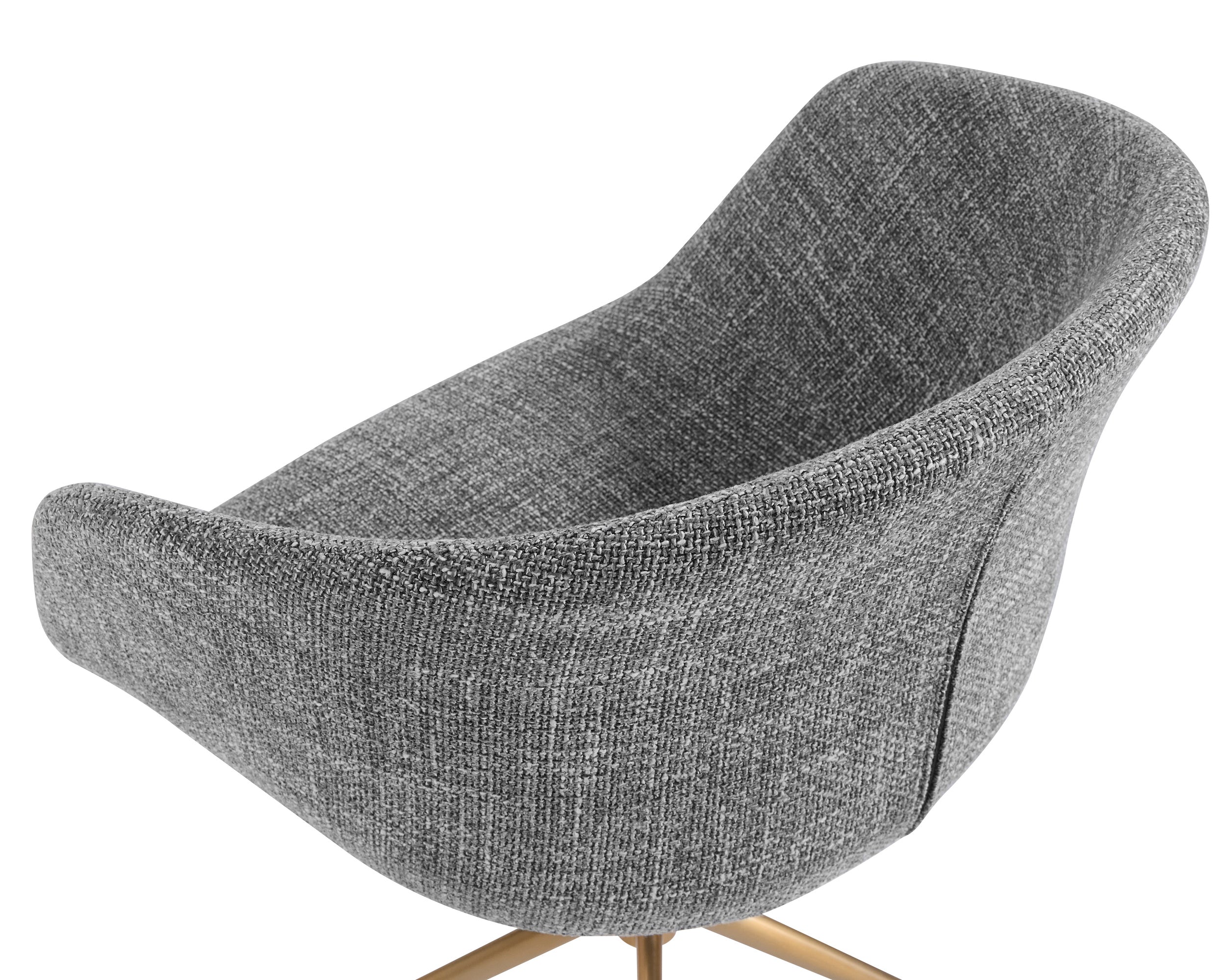 Dina Swivel Dining Armchair - Chacha Grey