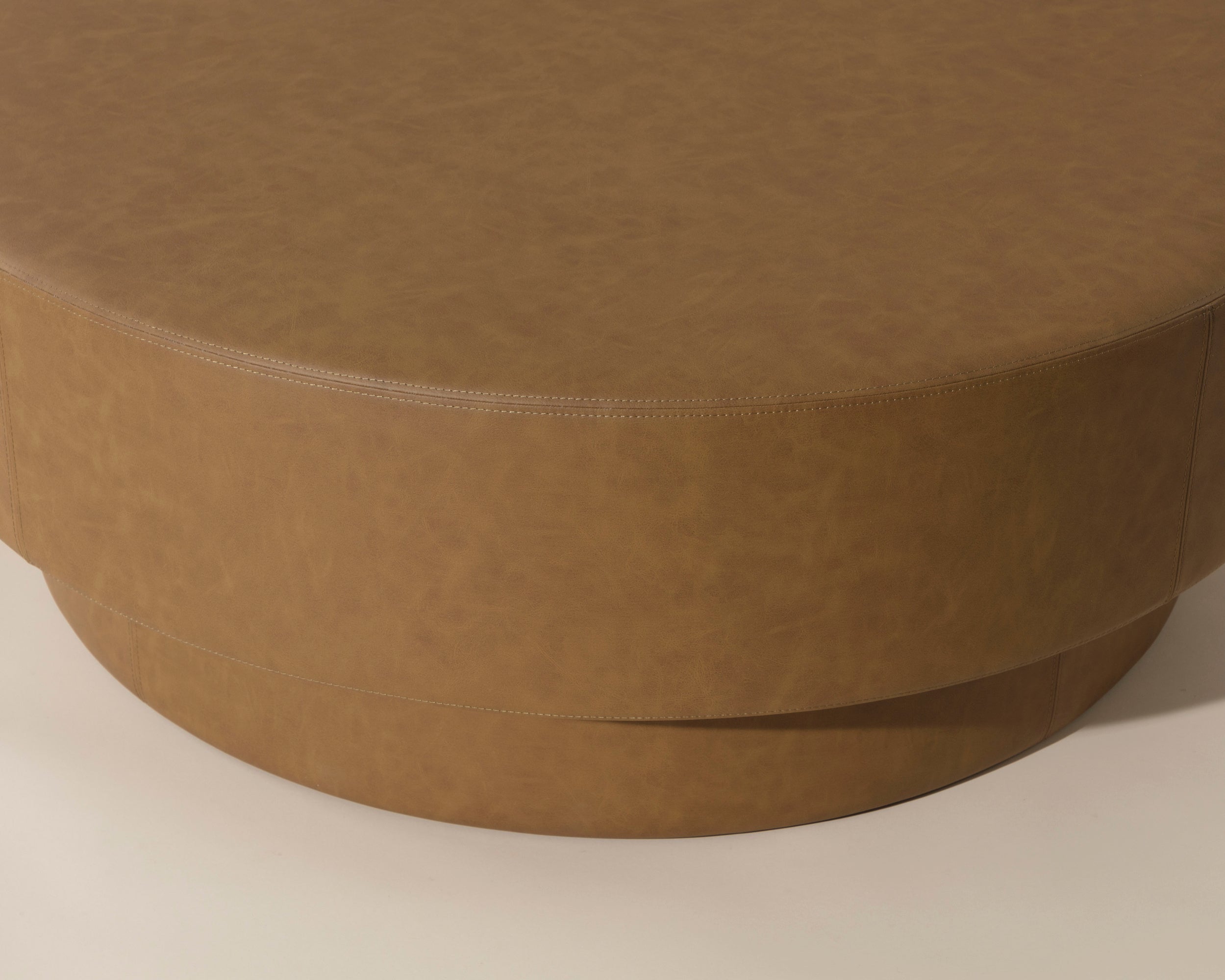 Arlo Ottoman - Milliken Cognac