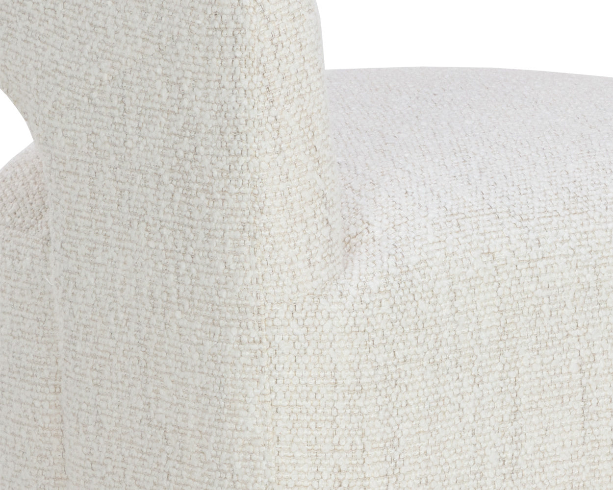 Lloret Wheeled Dining Armchair - Merino Pearl