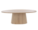 Althea Dining Table - Oval  Light Oak