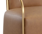 Cicero Lounge Chair - Milliken Cognac