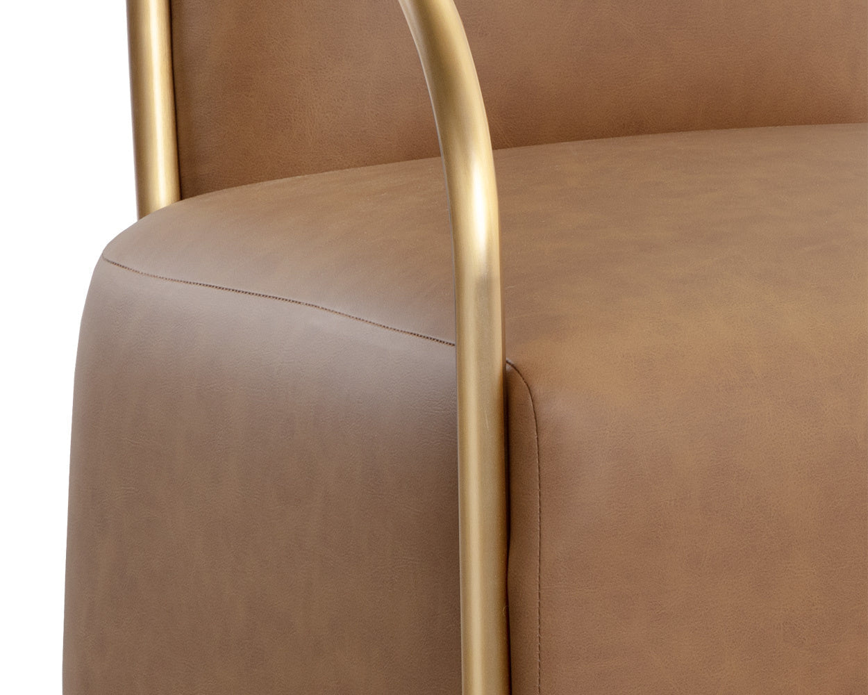 Cicero Lounge Chair - Milliken Cognac