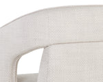 Kendrick Wheeled Dining Armchair - Moto Stucco