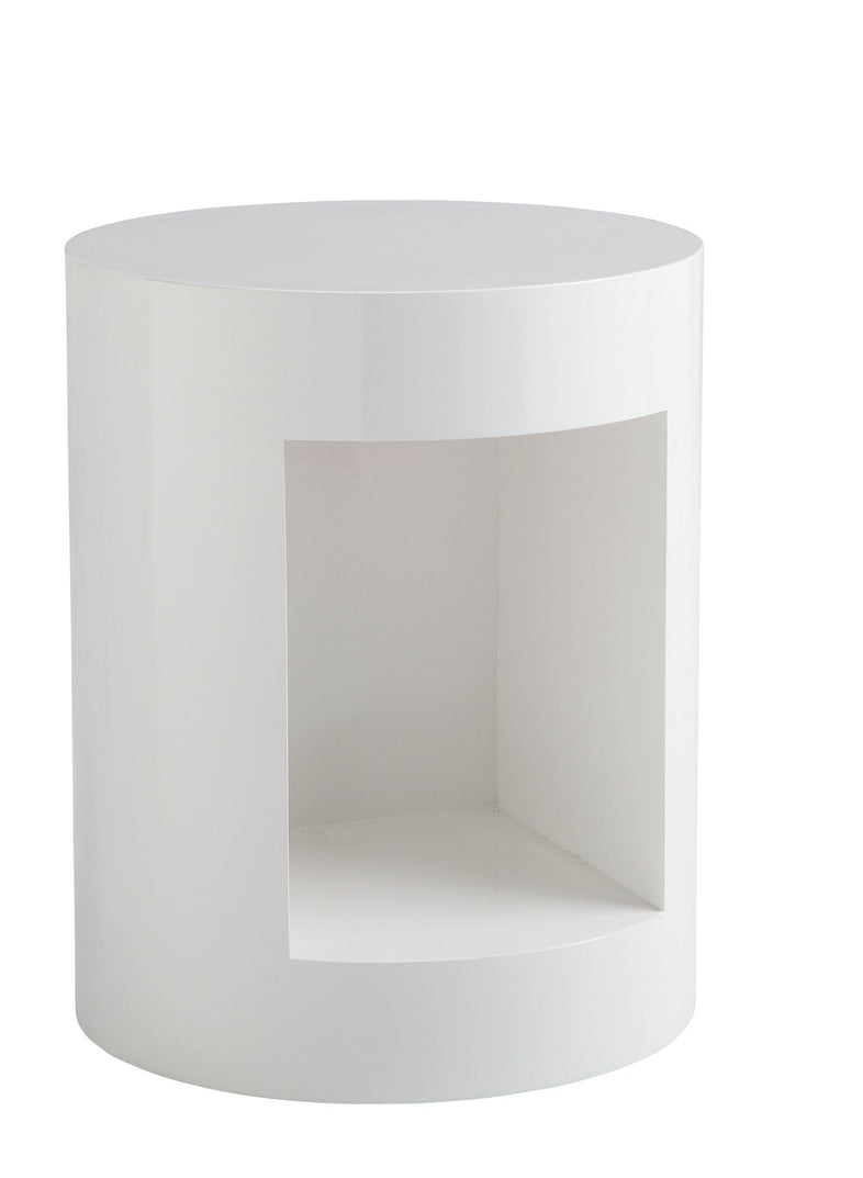 Beacon End Table - High Gloss White