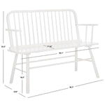 Safavieh Lucilia Spindle Bench, BCH8501 - White