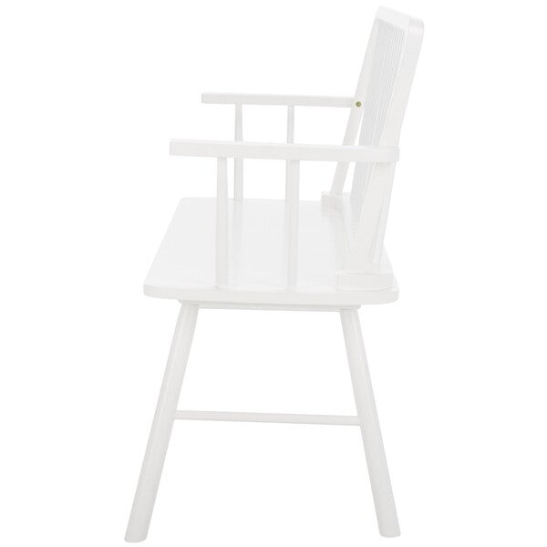 Safavieh Lucilia Spindle Bench, BCH8501 - White