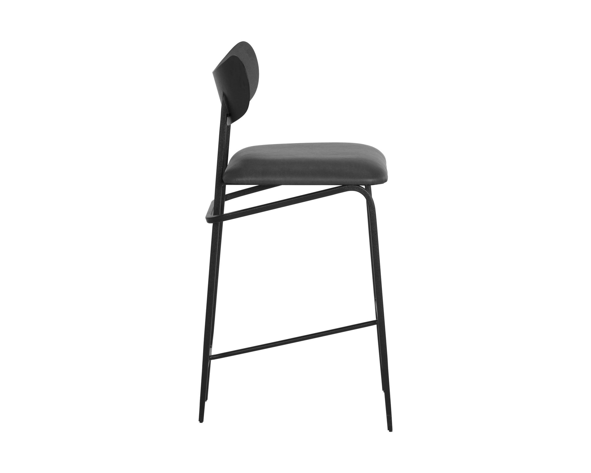 Gibbons Counter Stool - Black  Bravo Portabella