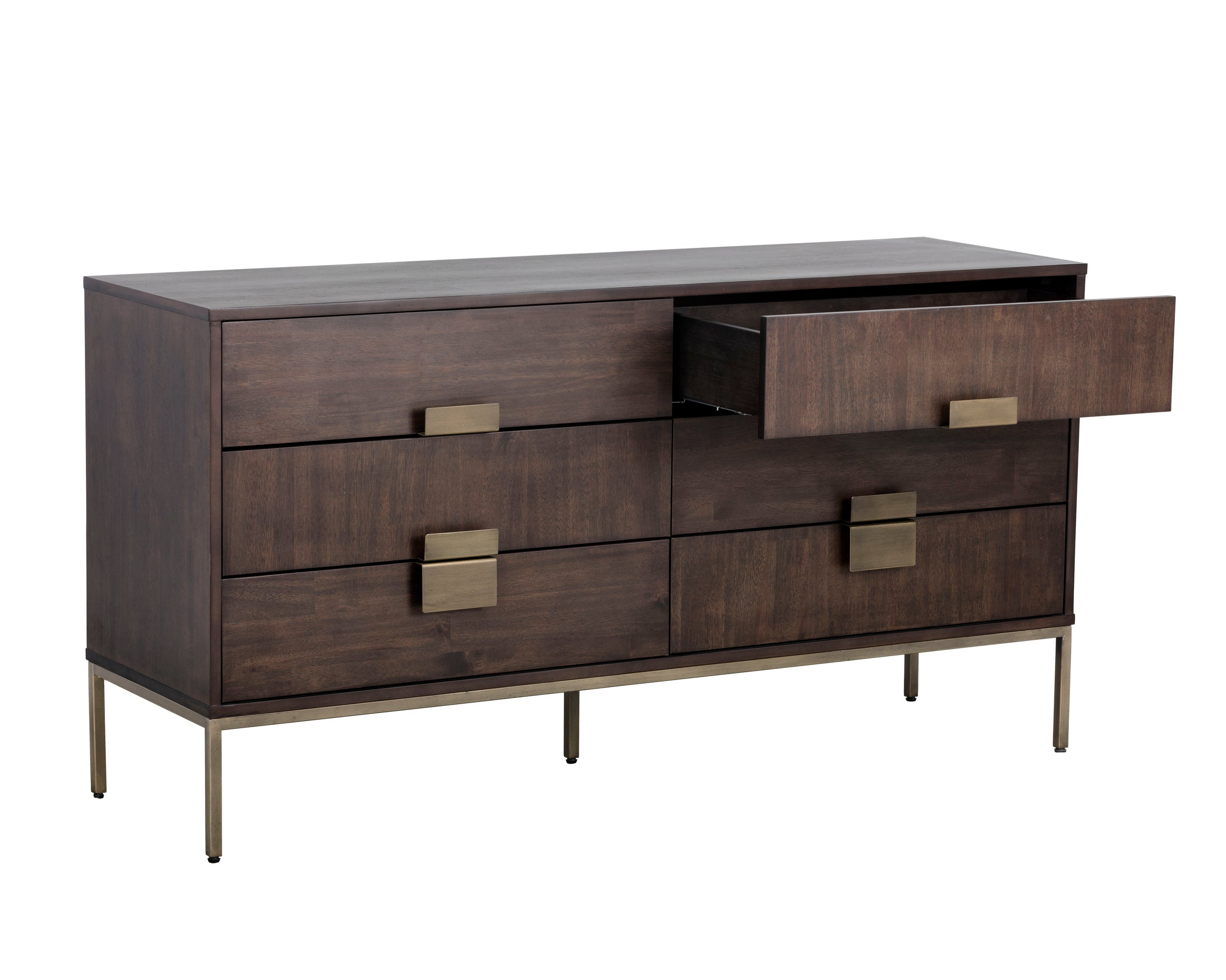 Jade Dresser - Antique Brass  Dark Mango