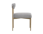 Seneca Dining Chair - Antique Brass  Arena Cement