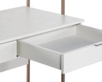 Ambrose Modular Wall Desk - Champagne Gold  Cream