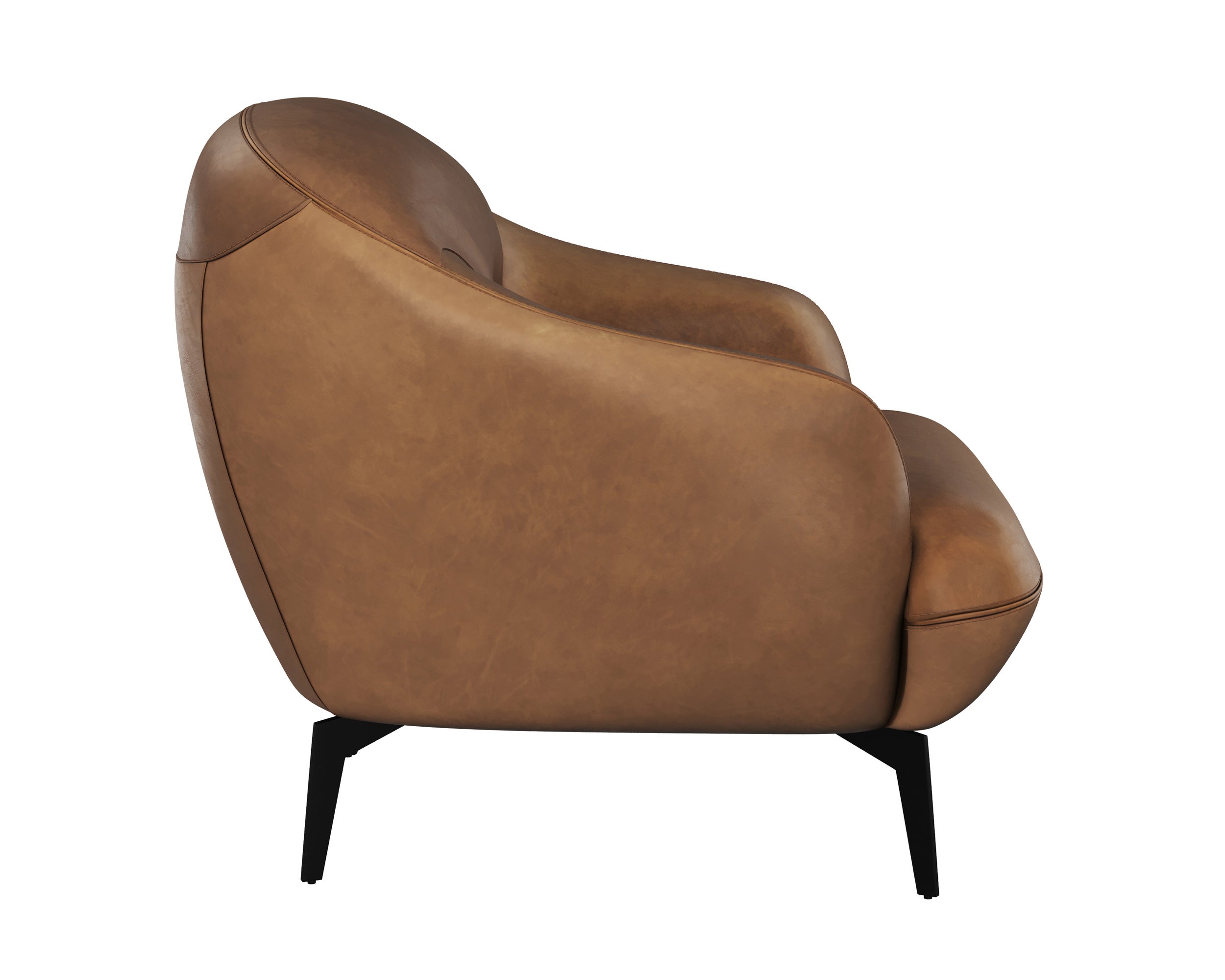 Armani Armchair - Cognac Leather