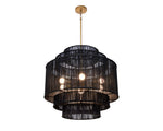 Alyssa Chandelier - Black Jute