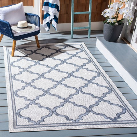 Safavieh Bermuda 810 Blue Rug, BMU810 - Ivory / Charcoal