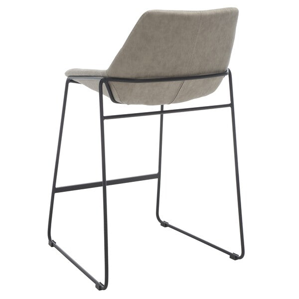 Safavieh Alexis Mid Century Counter Stool , BST3000 - Stone / Black