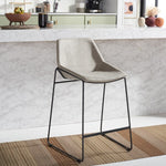 Safavieh Alexis Mid Century Counter Stool , BST3000 - Stone / Black