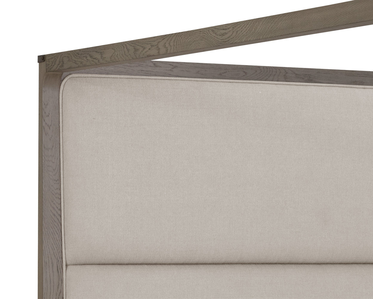 Danette Canopy Bed - King  Zenith Taupe Grey