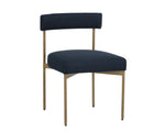 Seneca Dining Chair - Antique Brass  Arena Navy