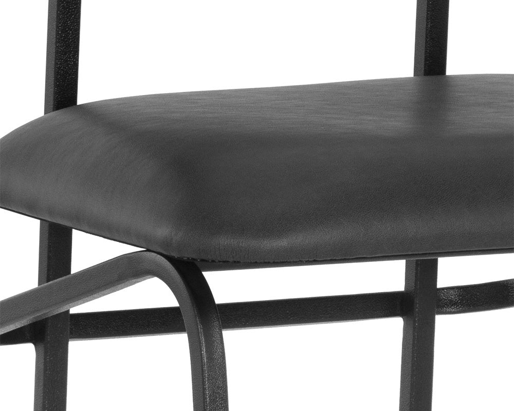 Gibbons Barstool - Black  Bravo Portabella