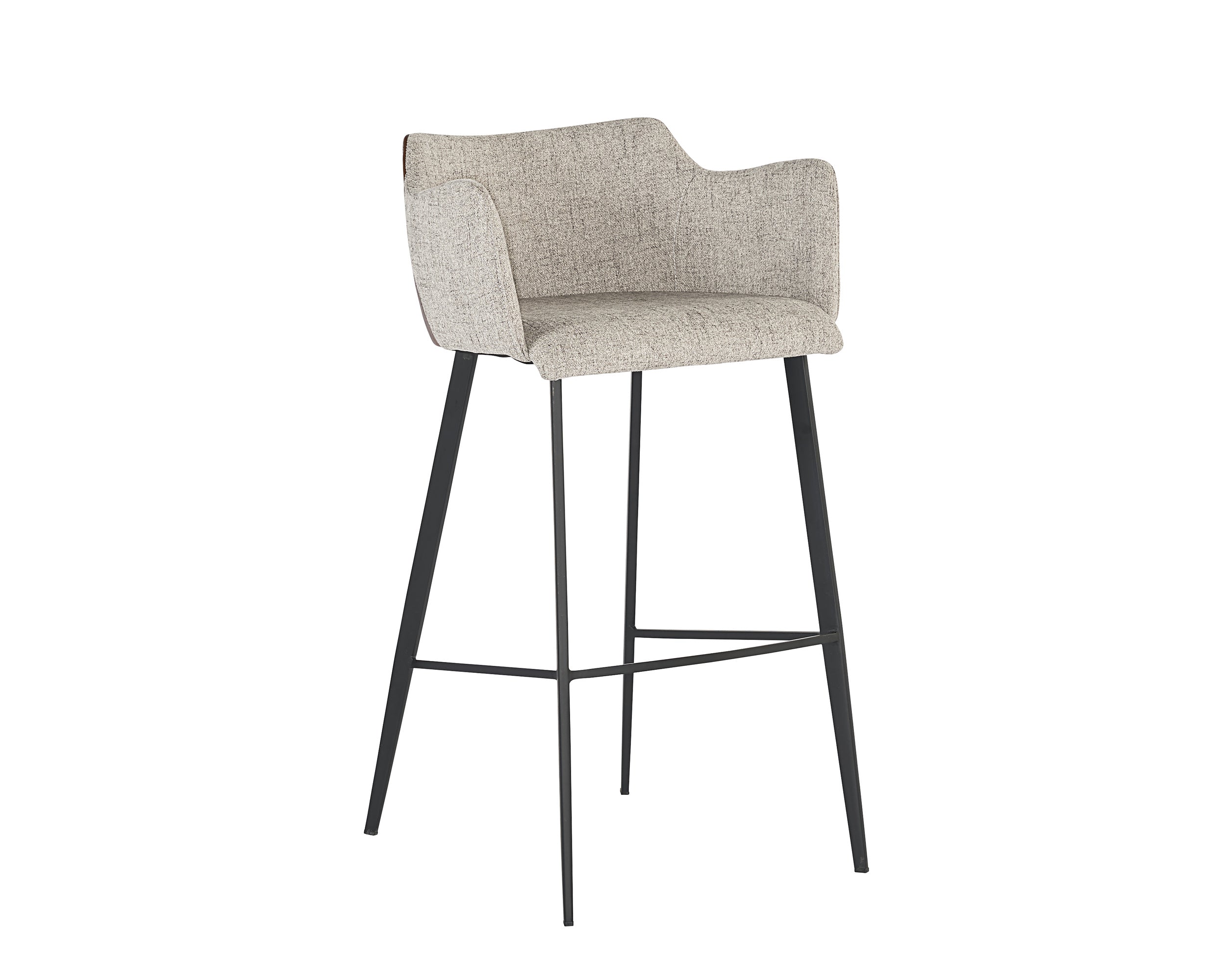 Griffin Barstool - November Grey / Bravo Cognac