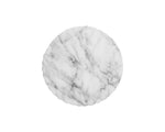 Cara End Table - Marble Look  White