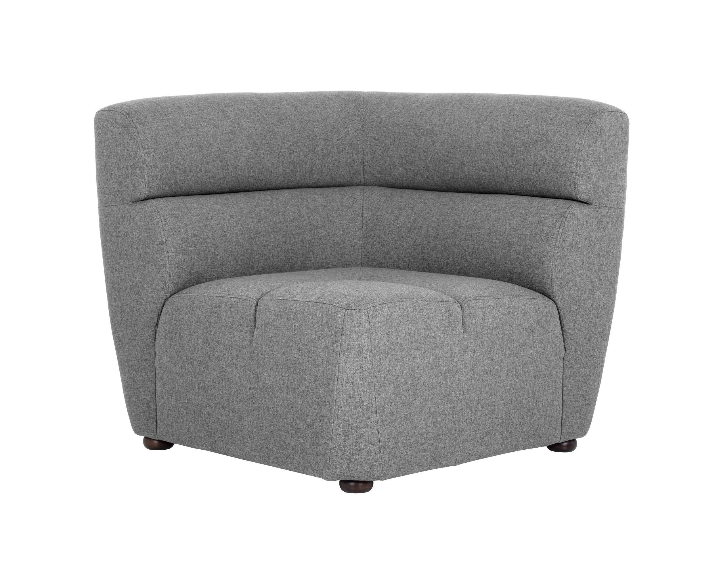 Cornell Modular - Corner Chair  Polo Club Kohl Grey