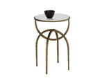 Alicent End Table - White Marble