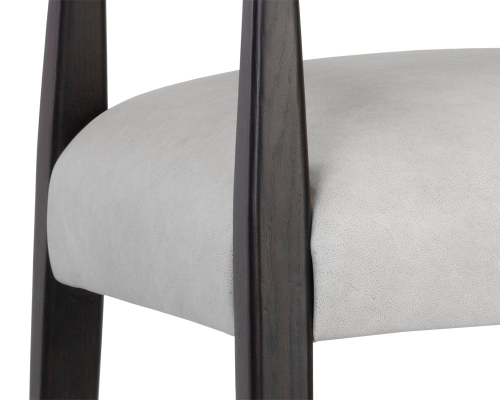 Keagan Barstool - Saloon Light Grey Leather