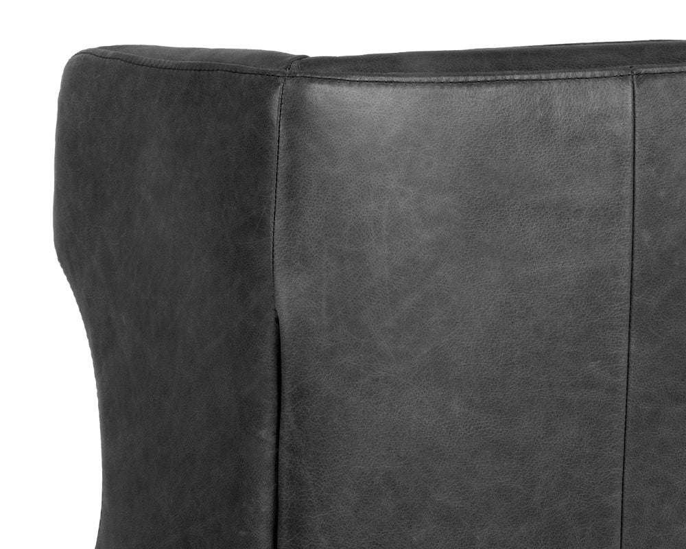 Virgil Lounge Chair - Marseille Black Leather