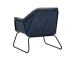 Watts Lounge Chair - Black  Polo Club Stone / Bravo Admiral