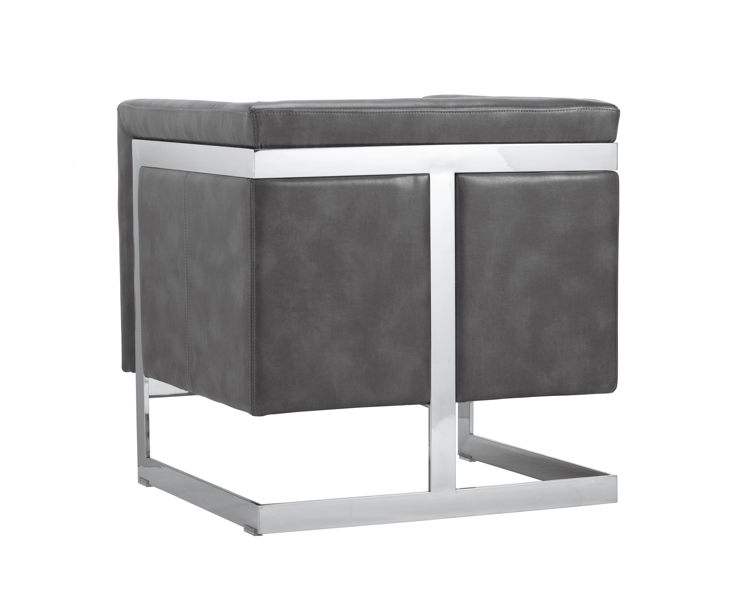 Yvette Armchair - Stainless Steel  Cantina Magnetite