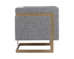 Yvette Armchair - Gold  Chacha Grey