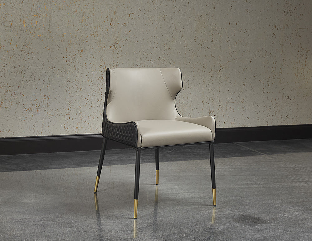 Gianni Dining Chair - Dillon Stratus / Dillon Black