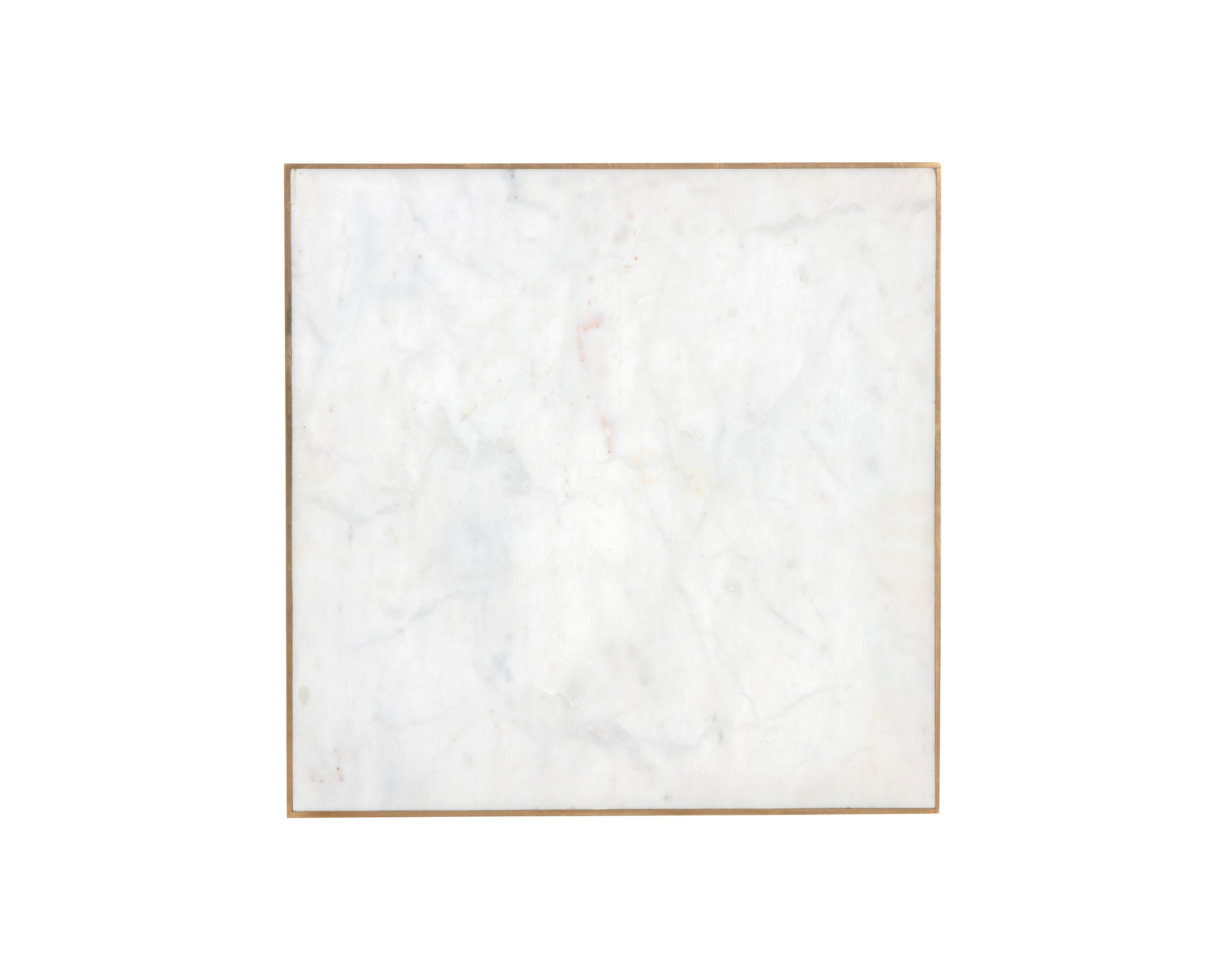 Daines End Table - White Marble