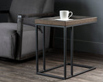 Arden C-Shaped Side Table  Black