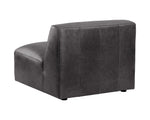 Watson Modular - Armless Chair  Marseille Black Leather