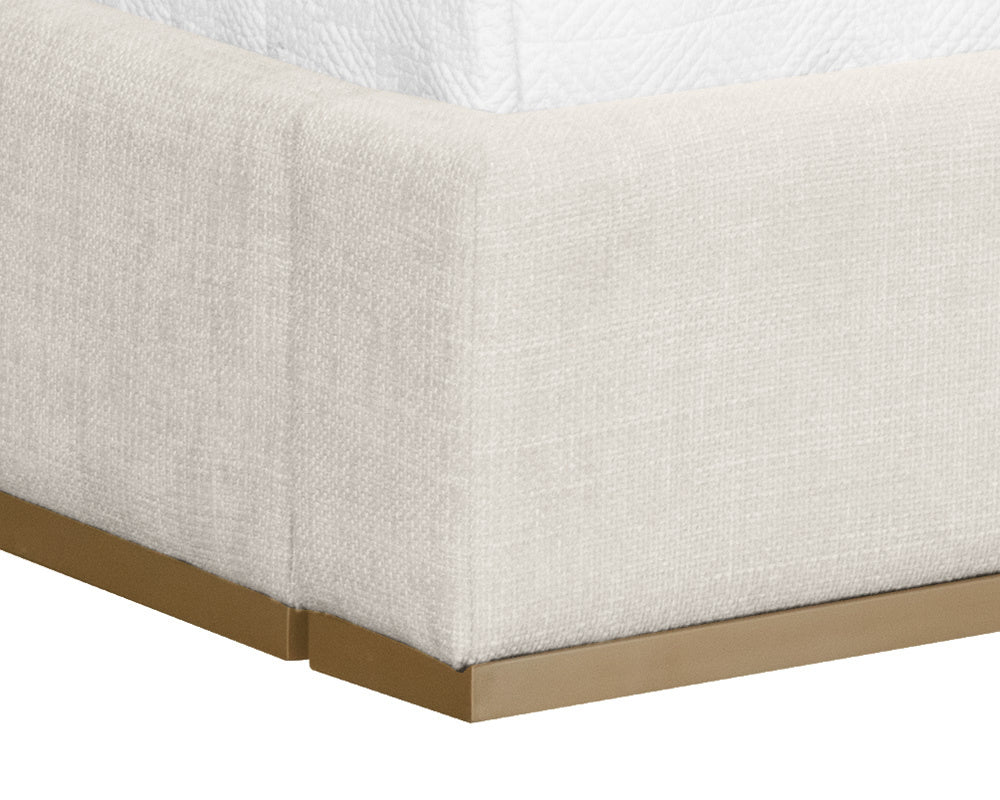 Beckham Bed - King  Chacha Cream