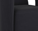 Kendrick Wheeled Dining Armchair - Abbington Black