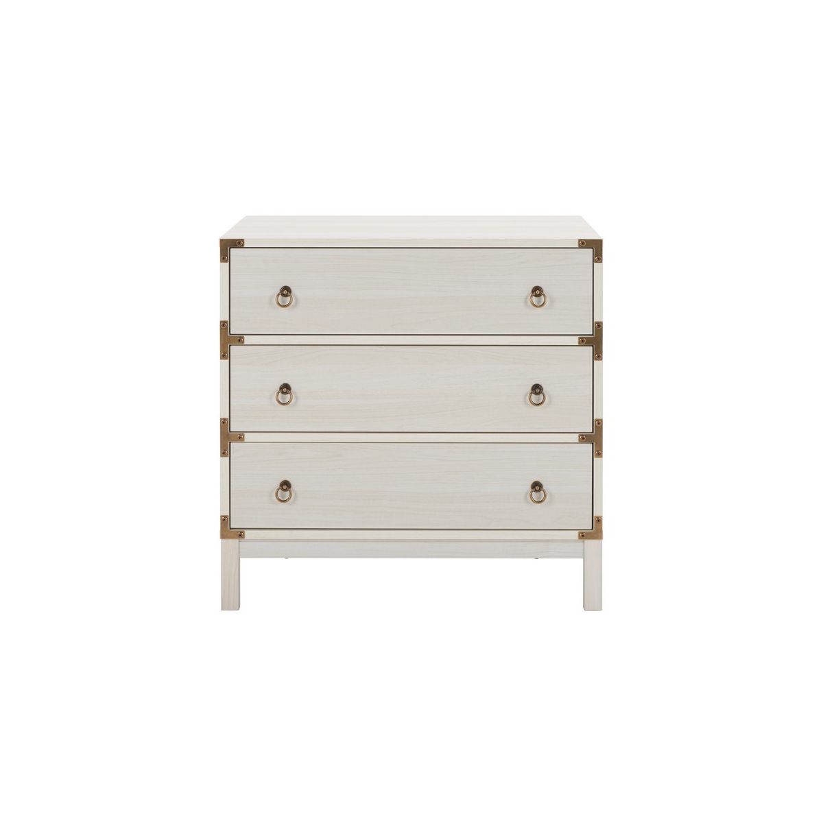 Safavieh Galio 3 Drawer Chest, CHS9600 - White / Gold