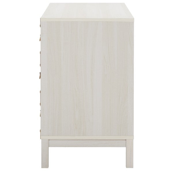 Safavieh Galio 3 Drawer Chest, CHS9600 - White / Gold