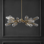 Safavieh Couture Tessalyn Glass And Metal Chandelier, CTL1046 - Gold / Clear