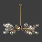 Safavieh Couture Tessalyn Glass And Metal Chandelier, CTL1046 - Gold / Clear