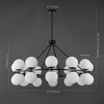 Safavieh Couture Traycee Metal Round Chandelier, CTL1053 - Black / White