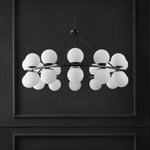 Safavieh Couture Traycee Metal Round Chandelier, CTL1053 - Black / White