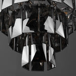 Safavieh Couture Jaylee Crystal 4 Tier Chandelier, CTL1055 - Nickel / Dark Grey