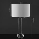 Safavieh Couture Saravia Crystal Table Lamp, CTL1064 - Nickel / White