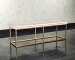 Alley Bench - Burnished Brass  Piccolo Prosecco