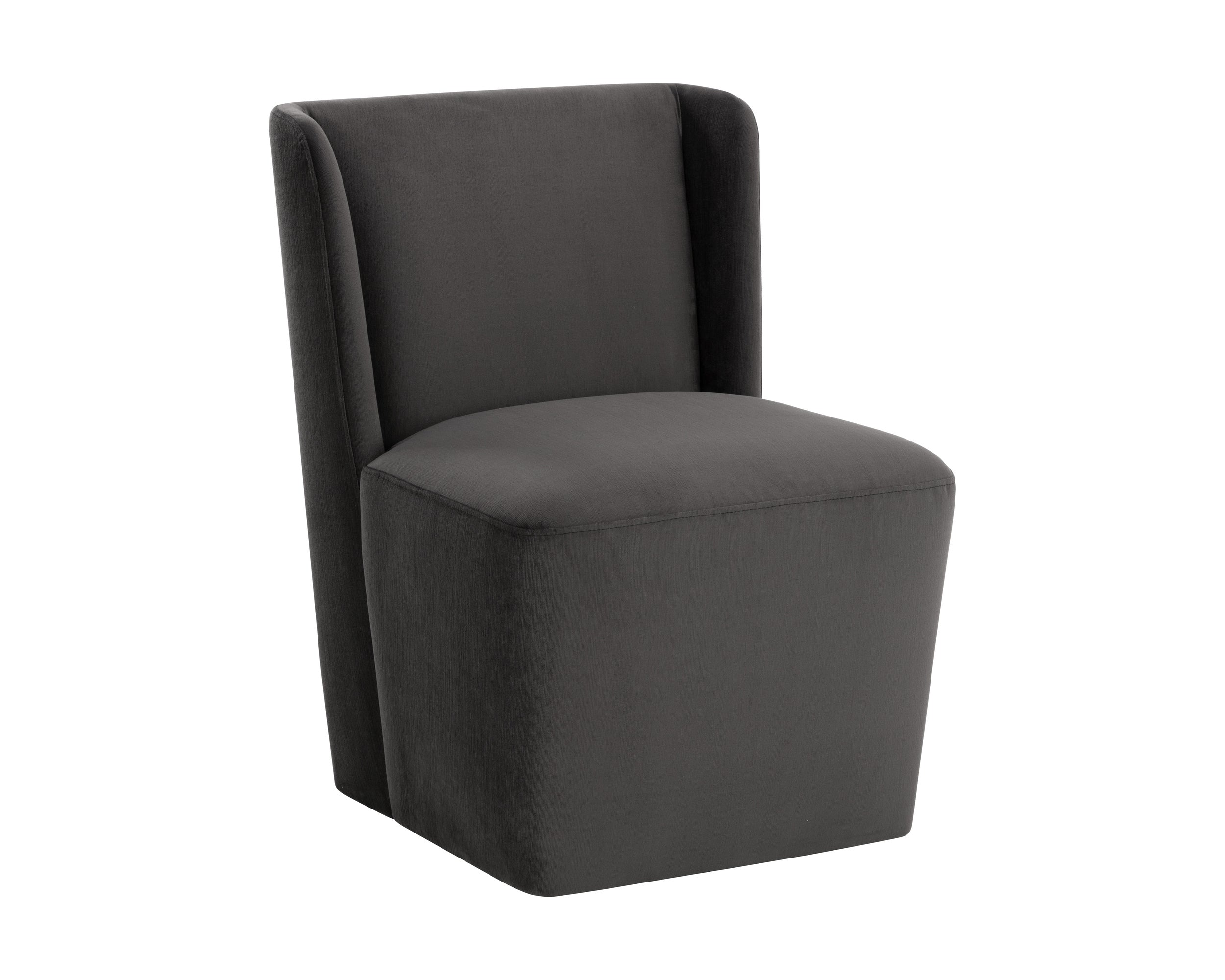 Amita Wheeled Dining Chair - Piccolo Pebble