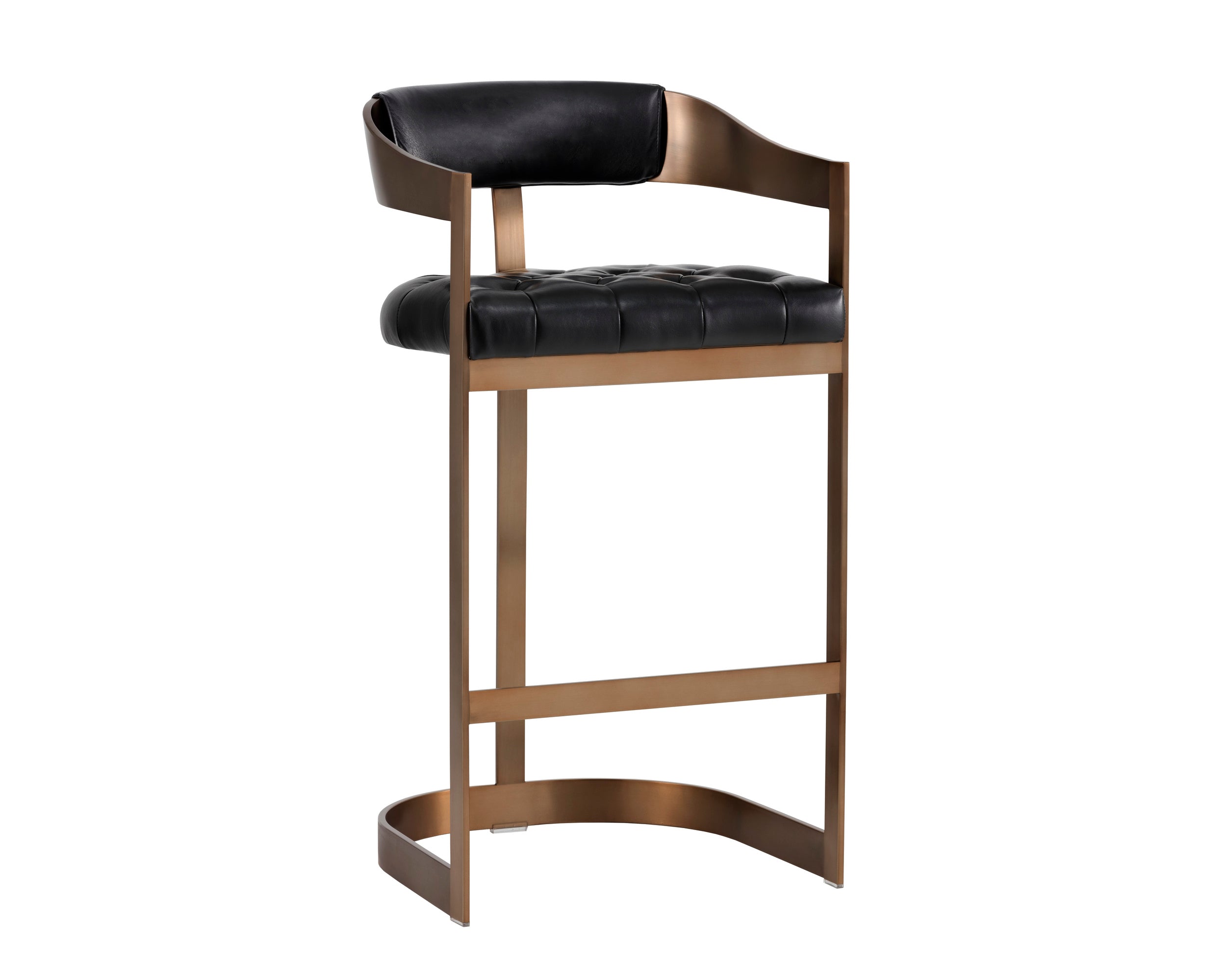 Beaumont Barstool - Antique Brass  Cantina Black