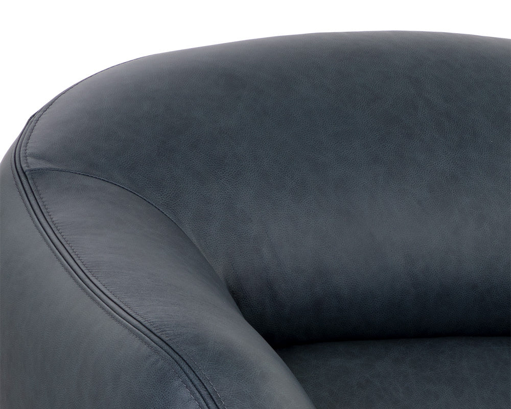 Armani Armchair - Midnight Blue Leather